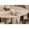Ida Travertine Stone 120cm Round Dining Table Set with 4 Grace Chairs Ida Travertine Stone 120cm Round Dining Table Set with 4 Grace Chairs