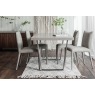 Petra Industrial 200cm Dining Table Set & 4 Lucas Misty Grey Chairs