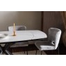 Sintered Stone 140-200cm Twist Extending Dining Table Set in White with x4 Maya Chairs Sintered Stone 140-200cm Twist Extending Dining Table Set in White with x4 Maya Chairs