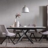 Sintered Stone 140-200cm Twist Extending Dining Table Set in White with x4 Paige Chairs Sintered Stone 140-200cm Twist Extending Dining Table Set in White with x4 Paige Chairs