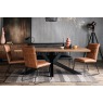 Soho Solid Oak 200cm Holburn Star Base Dining Table Set + 4 Cooper Tan Chairs + Cooper Grey Bench Soho Solid Oak 200cm Holburn Star Base Dining Table Set + 4 Cooper Tan Chairs + Cooper Grey Bench