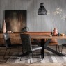 Soho Solid Oak 200cm Holburn Star Base Dining Table Set + 4 Cooper Grey Chairs + Cooper Tan Bench Soho Solid Oak 200cm Holburn Star Base Dining Table Set + 4 Cooper Grey Chairs + Cooper Tan Bench