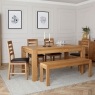 Bergen Solid Oak Ext 160-210cm Dining Table Set Bergen Solid Oak Ext 160-210cm Dining Table Set