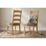 Normandy Chunky Country Oak Large Extending Dining Table Set & 6 Ladder Chairs Normandy Chunky Country Oak Large Extending Dining Table Set & 6 Ladder Chairs