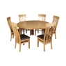 Treviso Oak 150cm Round Dining Table