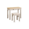 Windermere Painted Oyster Grey Oak Dressing Table & Stool