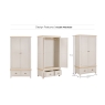 Windermere Painted Oyster Grey Oak Double Wardrobe Windermere Painted Oyster Grey Oak Double Wardrobe