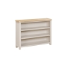 Windermere Painted Oyster Grey Oak Wide Low Bookcase Windermere Painted Oyster Grey Oak Wide Low Bookcase