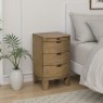 Bermuda Reclaimed Wood 3 Drawer Bedside Table Bermuda Reclaimed Wood 3 Drawer Bedside Table