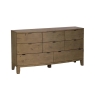 Baker Furniture Barbados Reclaimed Wood 8 Drawer Wide Chest of Drawers
