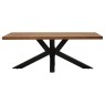Soho Solid Oak 200cm Holburn Star Base Dining Table Soho Solid Oak 200cm Holburn Star Base Dining Table