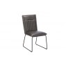 Cooper Leather Dining Chair in Grey (Pair) Cooper Leather Dining Chair in Grey (Pair)