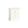 Burgundy Painted Coconut Milk 2 Drawer Bedside Table Burgundy Painted Coconut Milk 2 Drawer Bedside Table