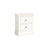 Burgundy Painted Coconut Milk 2 Drawer Bedside Table Burgundy Painted Coconut Milk 2 Drawer Bedside Table