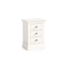 Burgundy Painted Coconut Milk 3 Drawer Bedside Table Burgundy Painted Coconut Milk 3 Drawer Bedside Table
