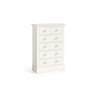 Burgundy Painted Coconut Milk 2 Over 4 Chest of Drawers Burgundy Painted Coconut Milk 2 Over 4 Chest of Drawers