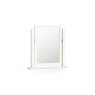 Burgundy Painted Coconut Milk Dressing Table Vanity Mirror