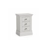 Burgundy Painted Light Grey 3 Drawer Bedside Table Burgundy Painted Light Grey 3 Drawer Bedside Table
