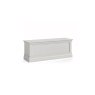 Burgundy Painted Light Grey Blanket Box