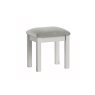 Burgundy Painted Light Grey Dressing Table Stool