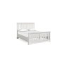 Burgundy Painted Light Grey Slatted Bed Frame Burgundy Painted Light Grey Slatted Bed Frame