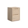 Portobello Oak 2 Drawer Bedside Table