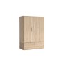 Portobello Oak Triple Wardrobe