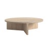 Portobello Oak 120cm Round Coffee Table