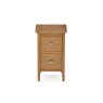 Bath Oak Narrow Two Drawer Bedside Bath Oak Narrow Two Drawer Bedside