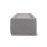 Niki Fabric Modular Rectangle Glass Top Table Niki Fabric Modular Rectangle Glass Top Table