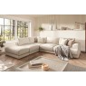 Niki Fabric Modular Large Corner Sofa Group with Footstool