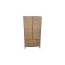 Bermuda Reclaimed Wood Large Double Wardrobe With Drawers