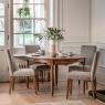 Gallery Direct Highgrove 120-160cm Round Extending Dining Table Gallery Direct Highgrove 120-160cm Round Extending Dining Table