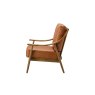 Gallery Direct Reliant Armchair in Brown Leather Gallery Direct Reliant Armchair in Brown Leather
