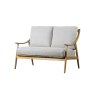 Gallery Direct Reliant 2 Seater Sofa in Natural Linen Gallery Direct Reliant 2 Seater Sofa in Natural Linen