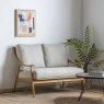 Gallery Direct Reliant 2 Seater Sofa in Natural Linen Gallery Direct Reliant 2 Seater Sofa in Natural Linen
