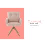 Cotswold Fabric Dining Chair in Blush Pink Cotswold Fabric Dining Chair in Blush Pink