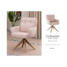 Cotswold Fabric Dining Chair in Blush Pink Cotswold Fabric Dining Chair in Blush Pink