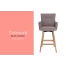 Cotswold Fabric Bar Counter Stool in Blush Granite (Pair) Cotswold Fabric Bar Counter Stool in Blush Granite (Pair)