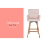 Cotswold Fabric Bar Counter Stool in Blush Pink (Pair) Cotswold Fabric Bar Counter Stool in Blush Pink (Pair)