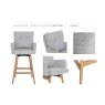Cotswold Fabric Bar Counter Stool in Silver Grey (Pair) Cotswold Fabric Bar Counter Stool in Silver Grey (Pair)