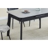 Turin Sintered Stone 130-160cm Extending Dining Table Set & 4 Light Grey Chairs Turin Sintered Stone 130-160cm Extending Dining Table Set & 4 Light Grey Chairs