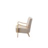 Gallery Direct Chedworth Armchair in Natural Linen Fabric Gallery Direct Chedworth Armchair in Natural Linen Fabric