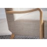 Gallery Direct Chedworth Armchair in Natural Linen Fabric Gallery Direct Chedworth Armchair in Natural Linen Fabric
