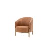 Gallery Direct Tindon Armchair in Vintage Brown Leather Gallery Direct Tindon Armchair in Vintage Brown Leather