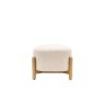 Gallery Direct Tindon Footstool in Natural Fabric Gallery Direct Tindon Footstool in Natural Fabric