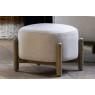 Gallery Direct Tindon Footstool in Natural Fabric