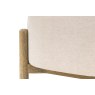Gallery Direct Tindon Footstool in Natural Fabric Gallery Direct Tindon Footstool in Natural Fabric