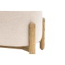 Gallery Direct Tindon Footstool in Natural Fabric Gallery Direct Tindon Footstool in Natural Fabric
