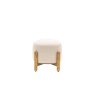 Gallery Direct Tindon Footstool in Natural Fabric Gallery Direct Tindon Footstool in Natural Fabric